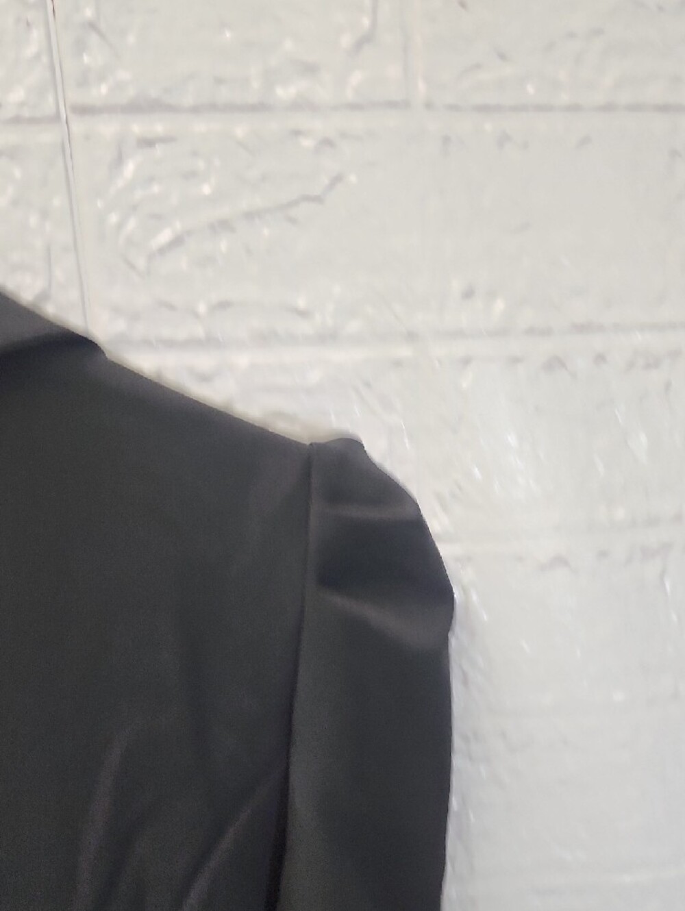 ITALIAN Belted Black Women’s Blazer - Tailored Shawl Collar - Picture 5 of 6